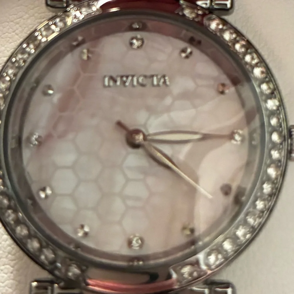 INVICTA Wildflower Women's Watch - 32mm, Steel with Dusty Pink Dial.